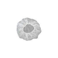 Kepurė vienkartinė beretė balta 58 cm (100 vnt.)
